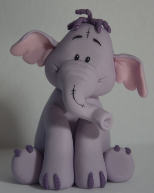 Polymer clay Lumpy elephant tutorial