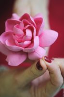 Polymer clay gardenia tutorial