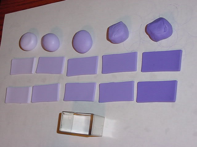 polymer clay gradient beads tutorial step 2