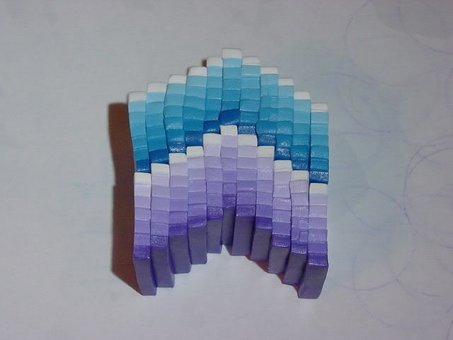 polymer clay gradient beads tutorial step 6