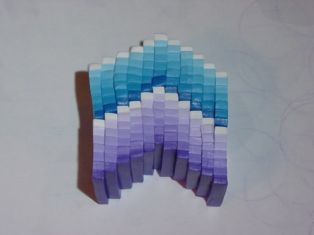 polymer clay gradient beads tutorial step 6