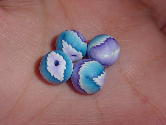 polymer clay gradient beads tutorial