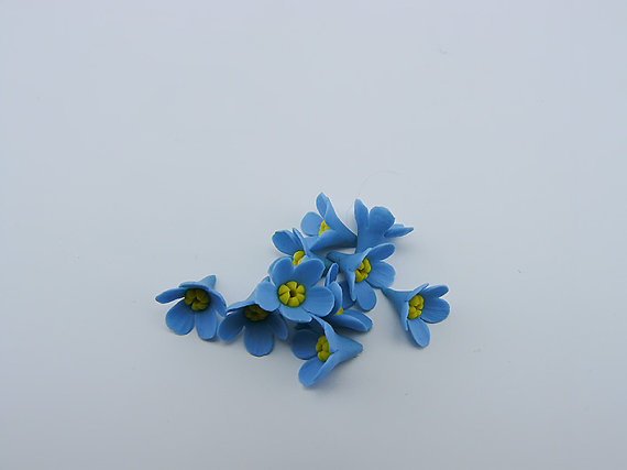 Polymer clay flower beads