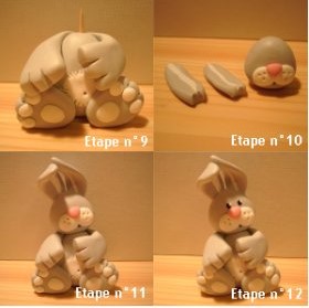 Polymer clay bunny tutorial