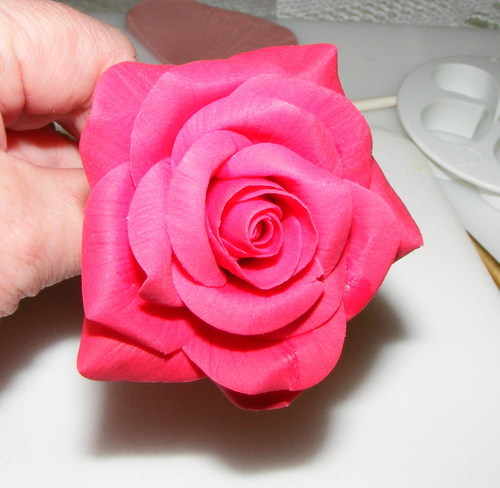 Polymer clay rose tutorial