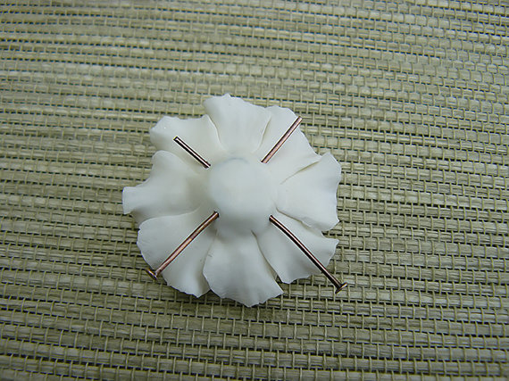 Polymer clay flower beads