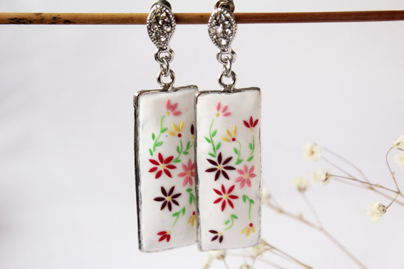 40 Polymer clay colorful earrings ideas