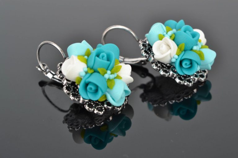 Polymer clay earrings accessories