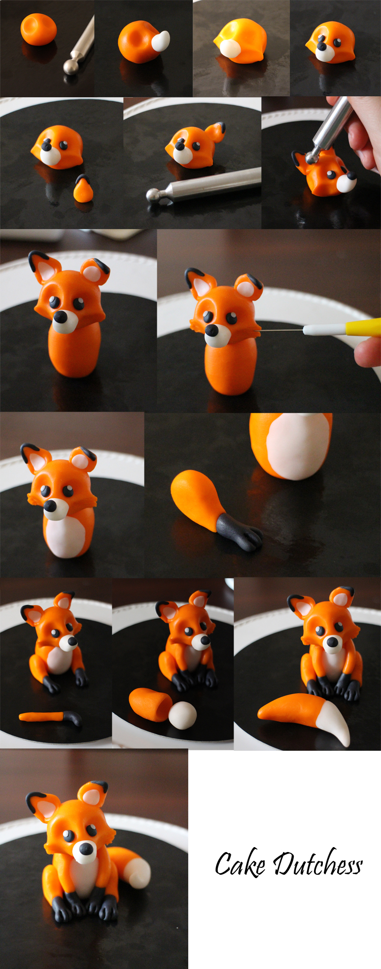 Polymer Clay Fox Tutorial - DIY step by step