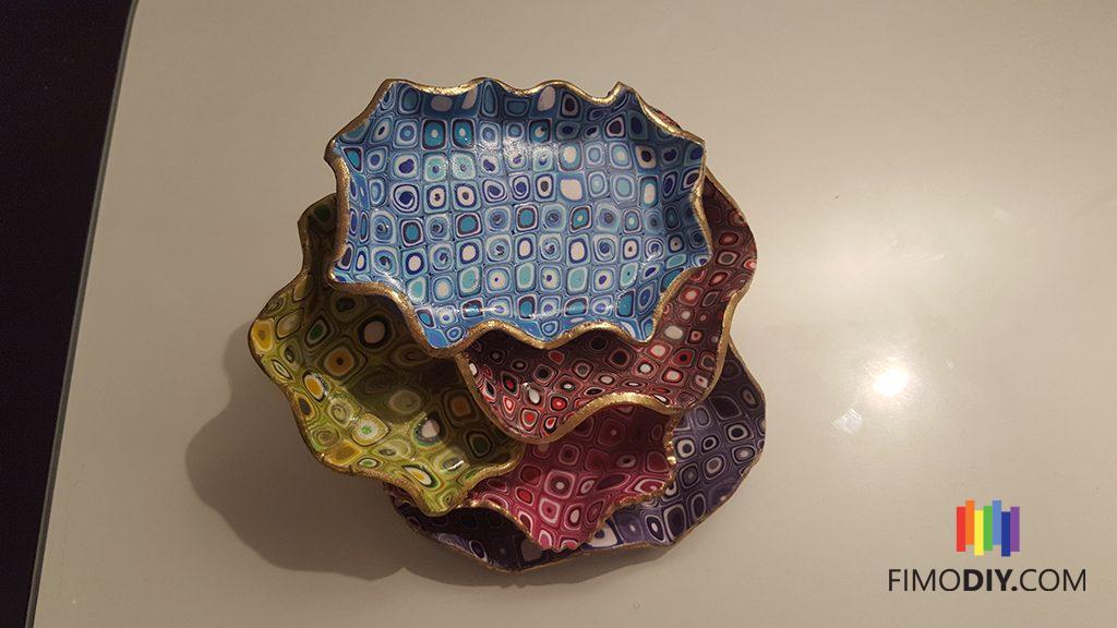 Polymer clay decorative jewelry dish - tutorial