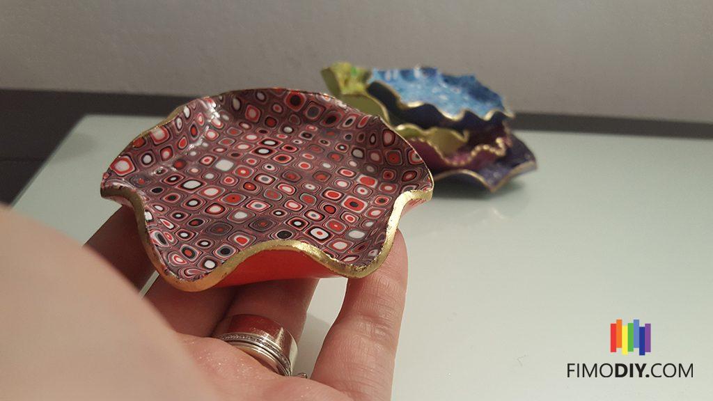 Polymer clay decorative jewelry dish - tutorial