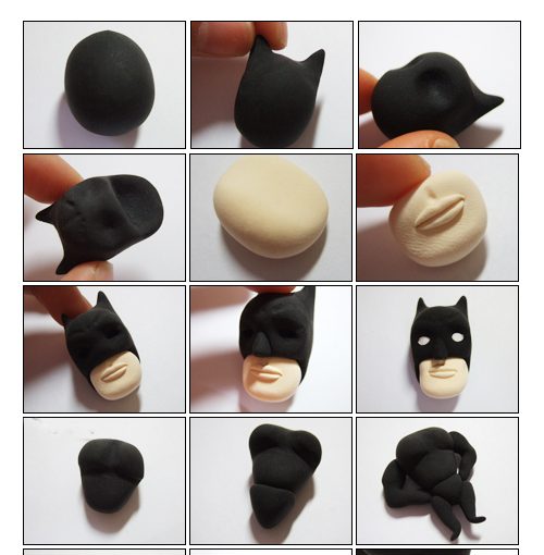 Polymer clay Batman step by step tutorial – Super-Heroes