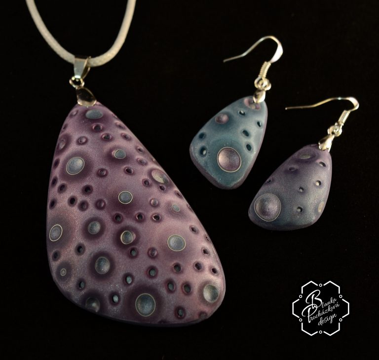 Polymer clay bubbles beads - beaded jewelry (2)