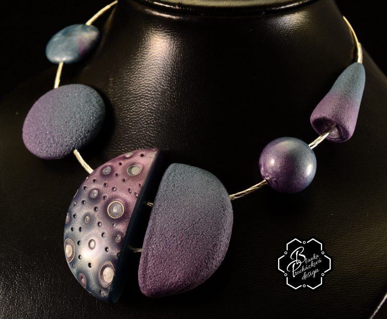 Polymer clay bubbles beads - beaded jewelry