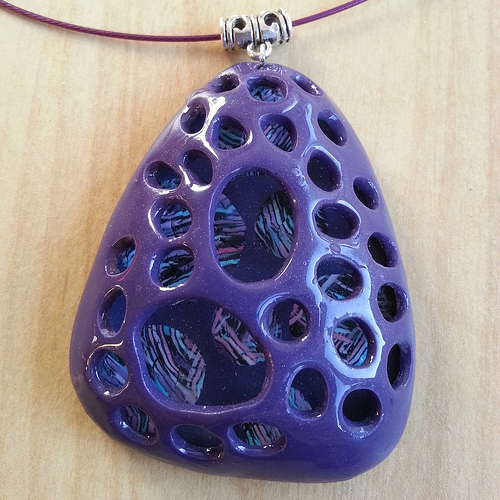 Polymer clay bubbles beads - beaded jewelry