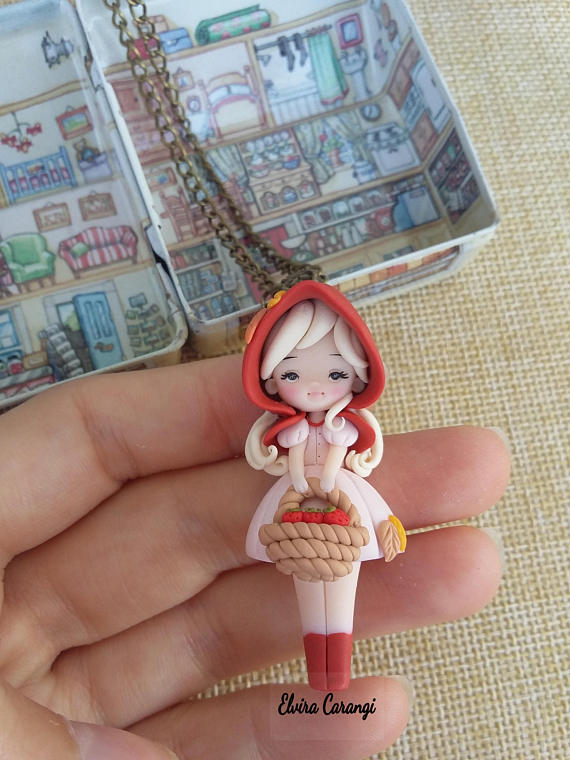 Polymer clay little red