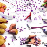 Check this Polymer clay dangle wisteria flower earrings – free DIY step by step tutorial, you might like it!