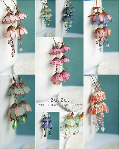 Polymer clay earrings for special occasion
