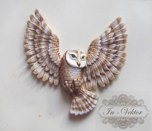 Polymer clay owl  - DIY step by step tutorial