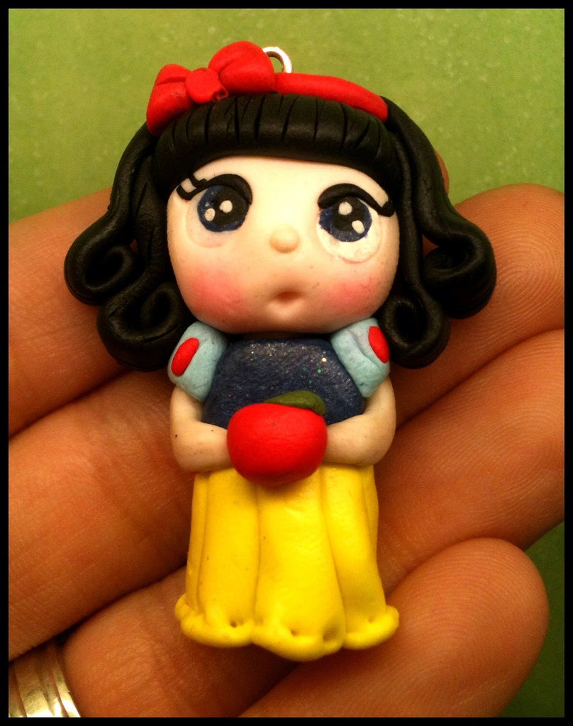 polymer clay Snow white