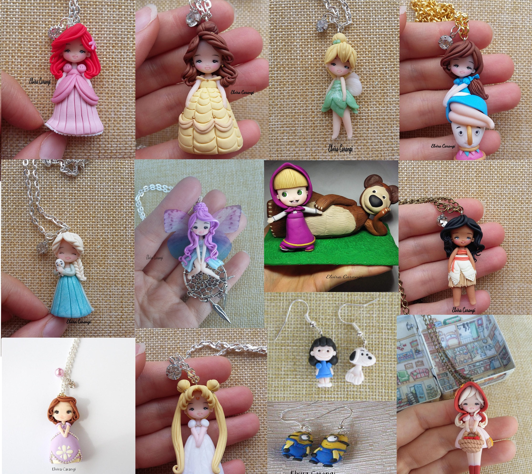 Polymer clay characters