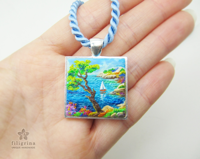 Painting with polymer clay