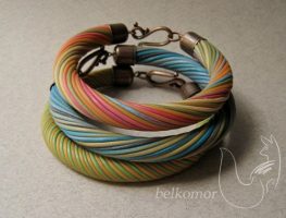 Check this Polymer clay extruder twisted bracelet -DIY step by step tutorial, you might like it!
