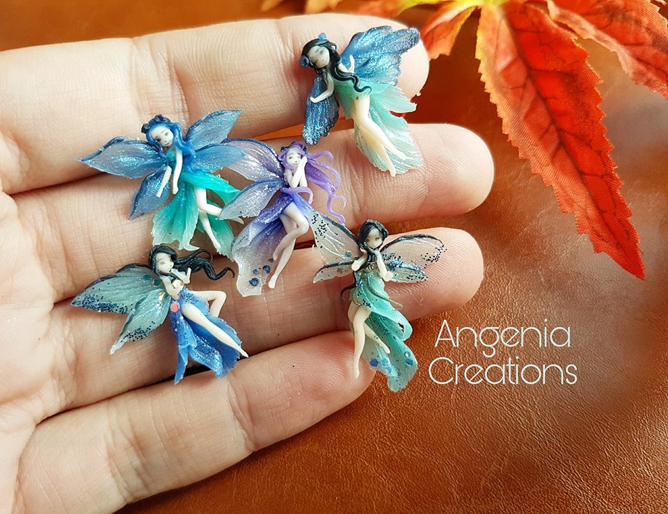 miniature polymer clay fairy