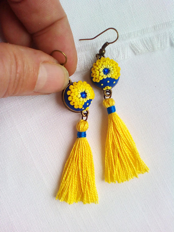 Adorable polymer clay applique jewelry