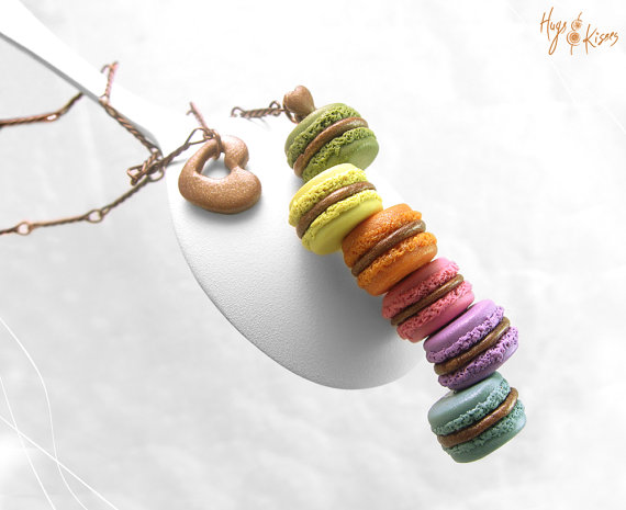 Polymer clay miniature food necklaces