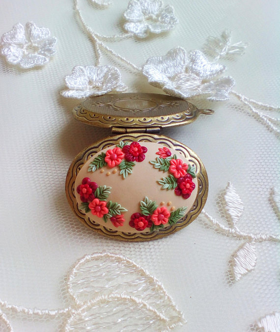 Adorable polymer clay applique jewelry