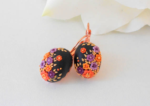 Adorable polymer clay applique jewelry