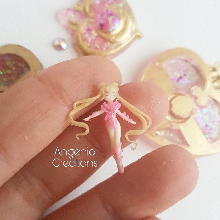 polymer clay miniature dolls Sailor Moon mini doll