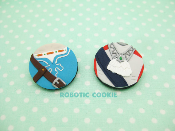 Cute polymer clay brooches