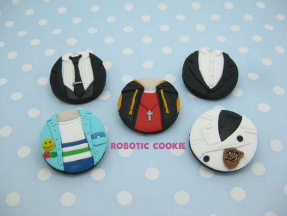 Cute polymer clay brooches