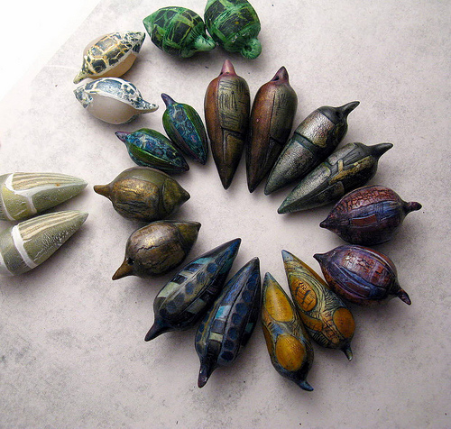 Dose of inspiration: organic style polymer clay jewelry