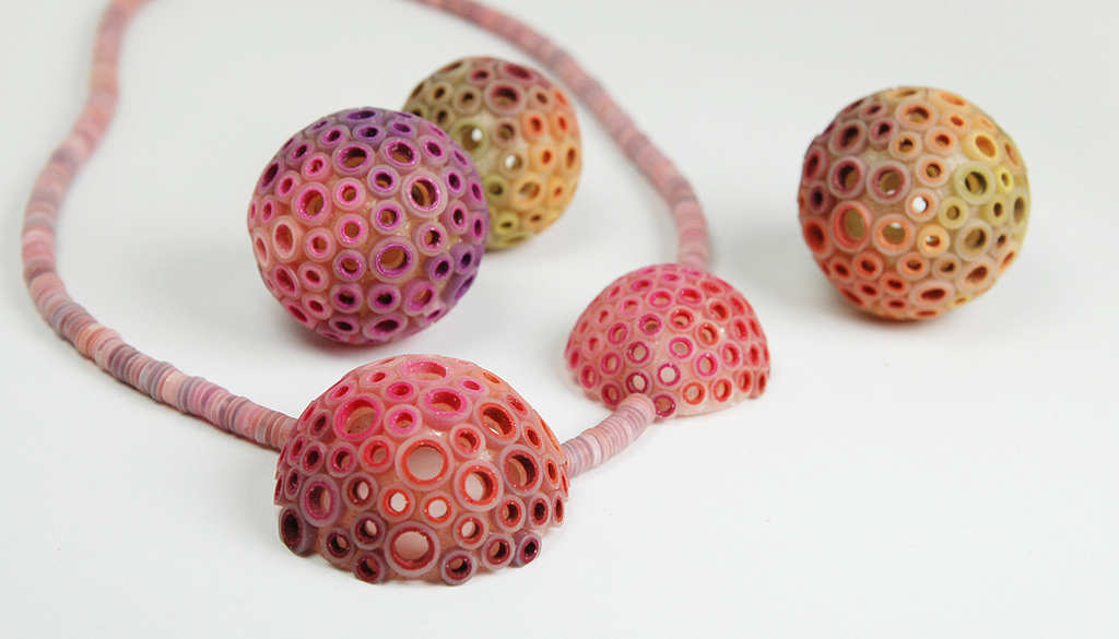 Polymer clay bubbles jewelry