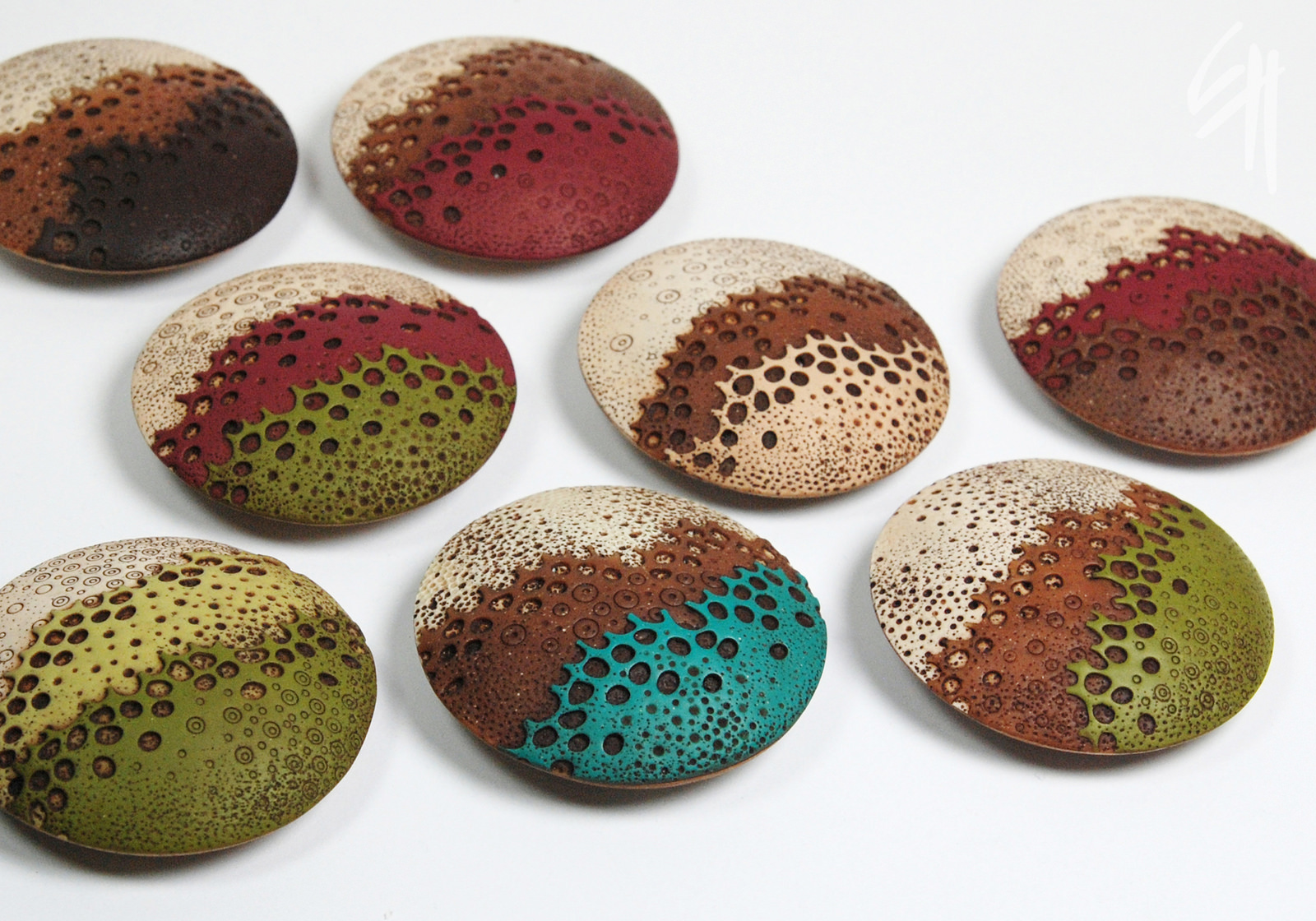 Polymer clay bubbles jewelry