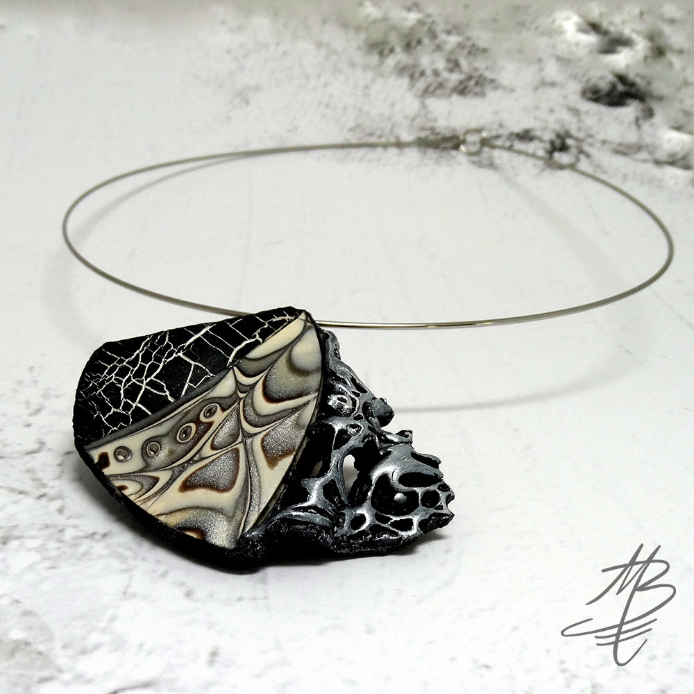 Polymer clay crackle jewelry ideas