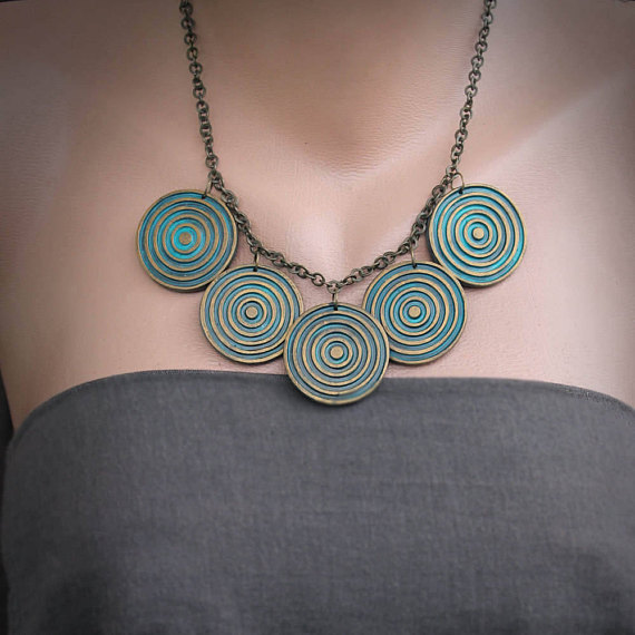 Polymer clay bohemian jewelry