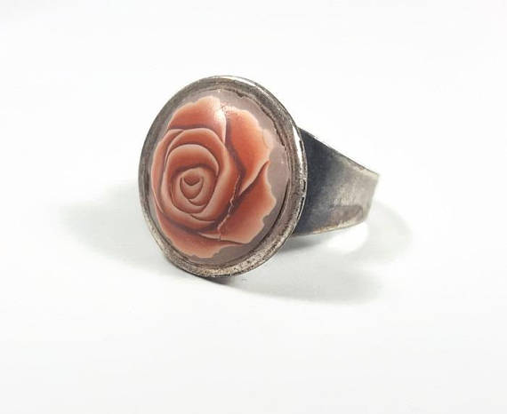 Polymer clay rose cane ring ideas