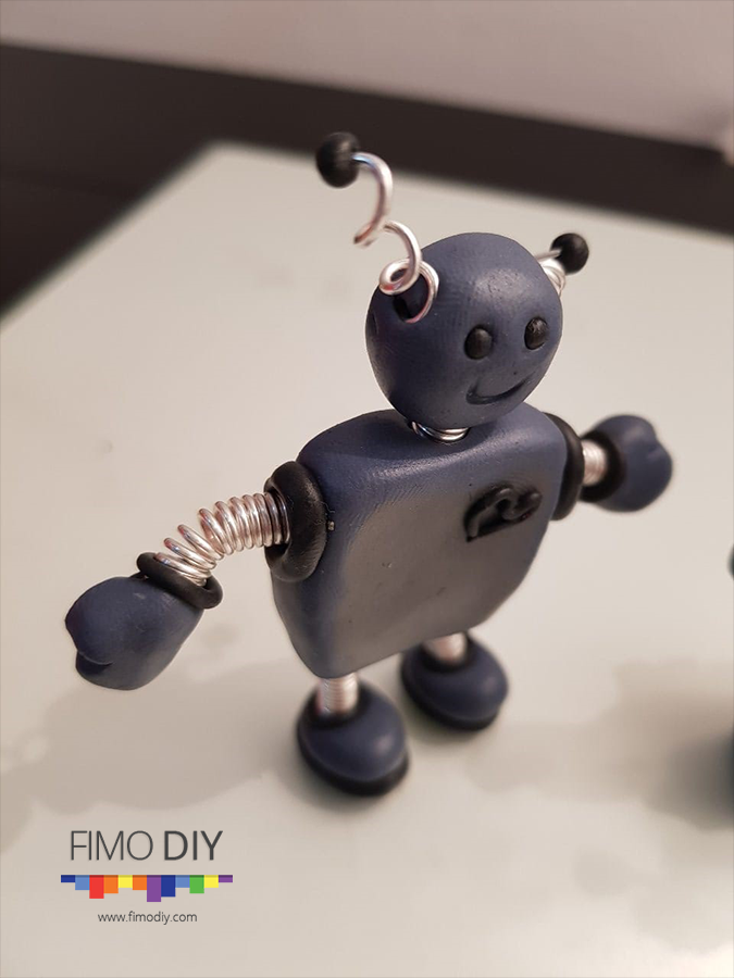 Polymer clay robot