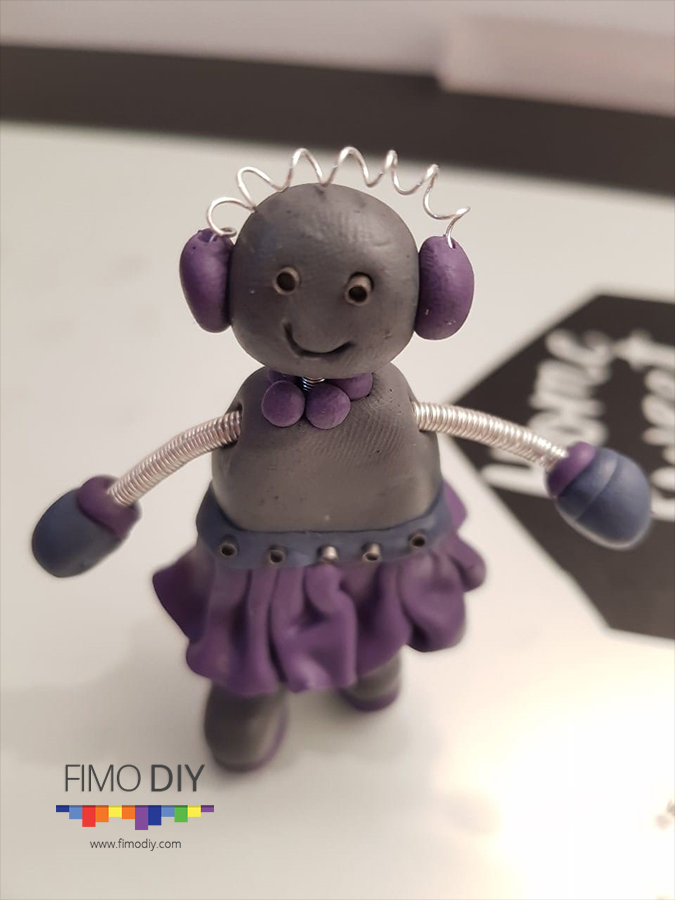 Polymer clay robot