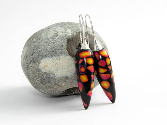 Unique polymer clay earrings - ideas for an envied look