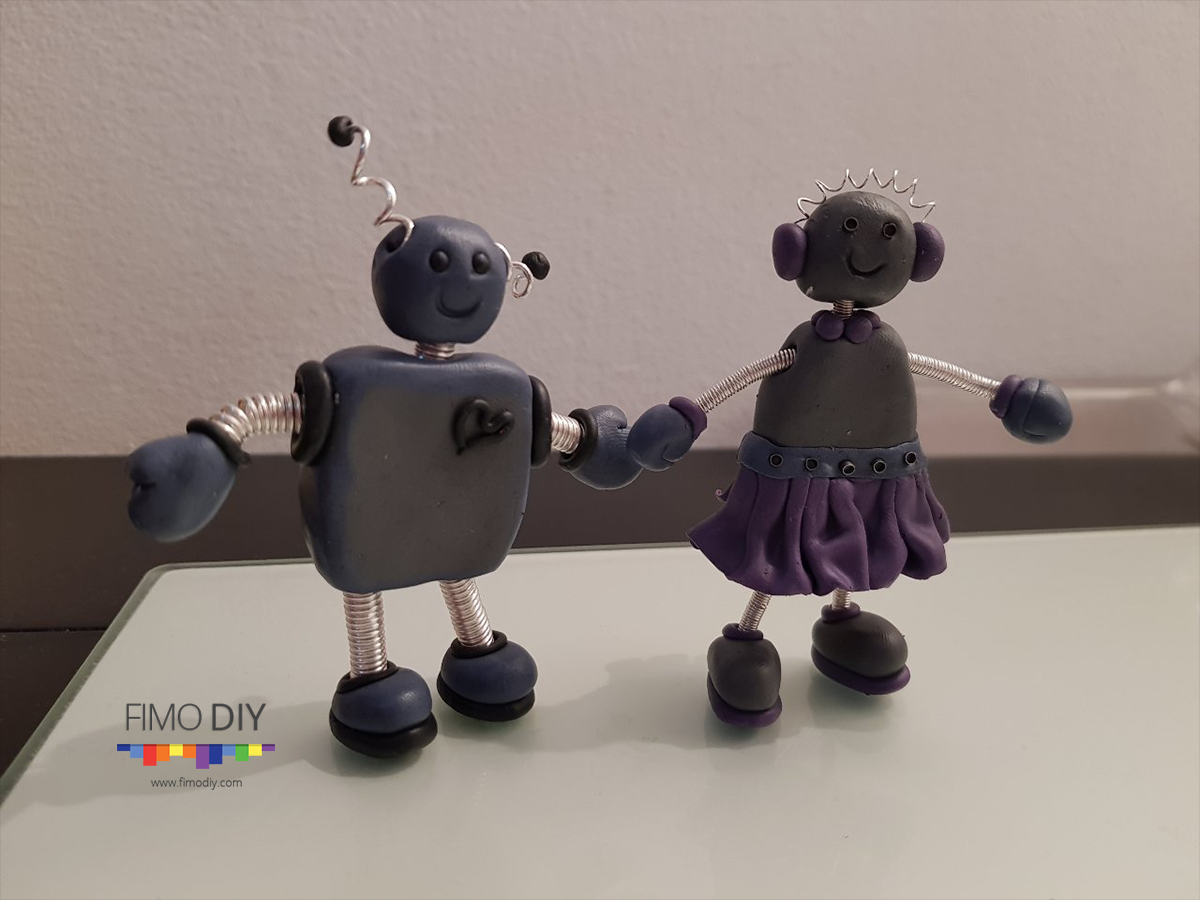 Polymer clay robot