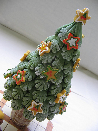 lovely handmade polymer clay Christmas tree