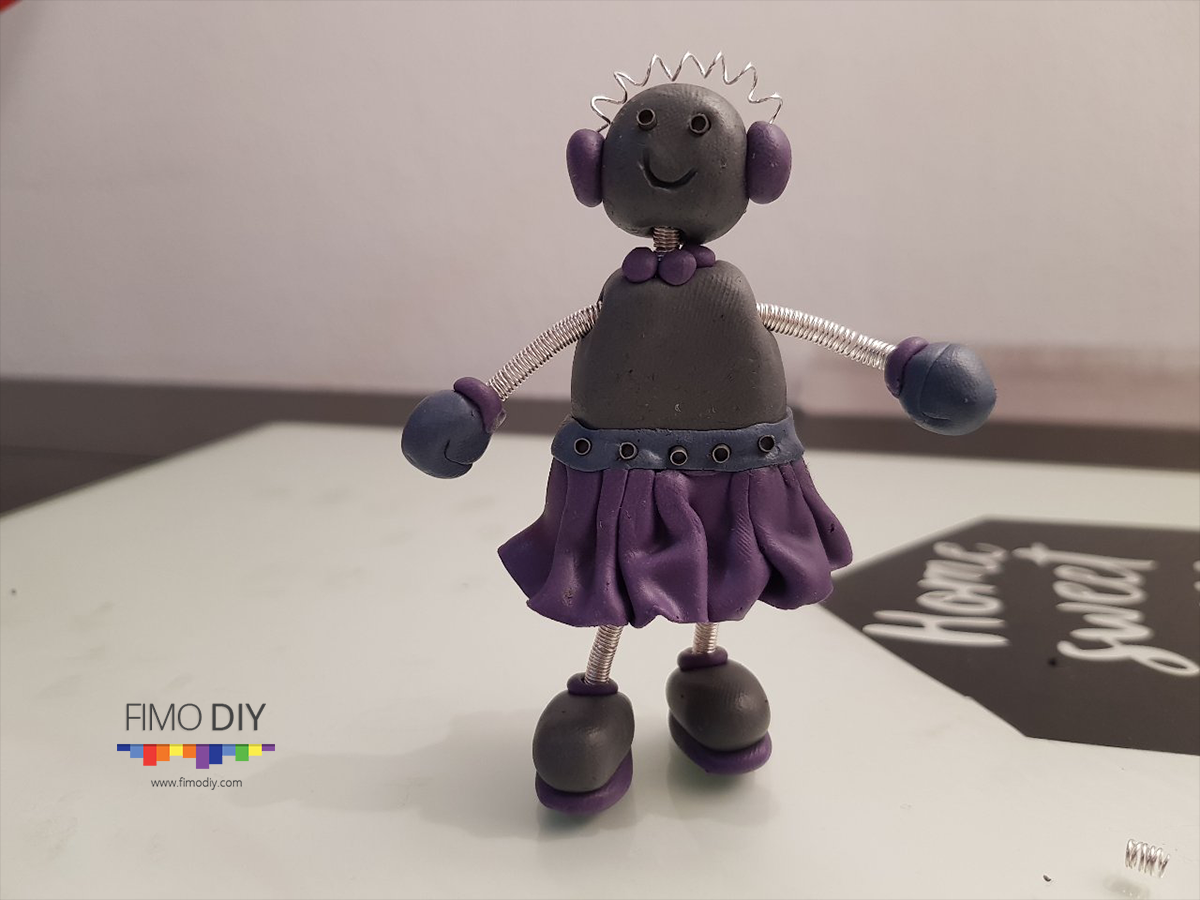 Polymer clay robot