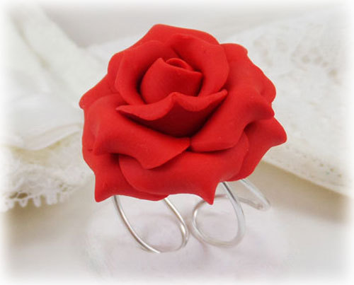 Polymer clay rose ring ideas that you'll love