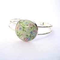 Check this Polymer clay cabochon bracelet, you might like it!