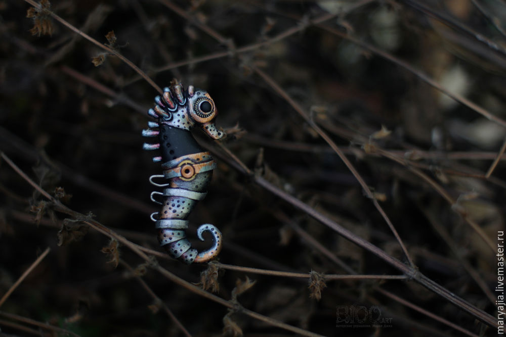 Polymer clay Seahorse DIY step by step tutorial